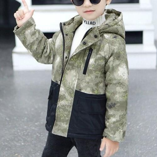 New Winter Jacket Boy Baby Camouflage thickness cotton-padded Kids Coats Children Winter Jacket BT012
