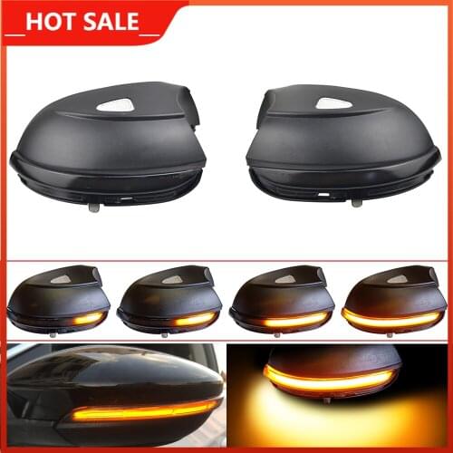 Flashing Water Rearview Side Mirror Dynamic Sequential Blinker For VW Passat B7 CC Scirocco Jetta MK6 EOS LED Turn Signal Light