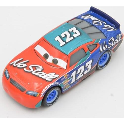 Disney Pixar Cars 3 No.123 Lightning McQueen Jackson Storm 1:55 Diecast Metal Alloy Model Toys Car New Year Gifts Toys For Boys