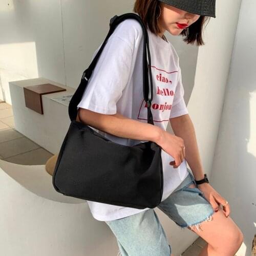 Trendy New Casual Women Messenger Bag Nylon Material Large Capacity Crossbody Bag Unisex Waterproof And Anti-theft School Bag
