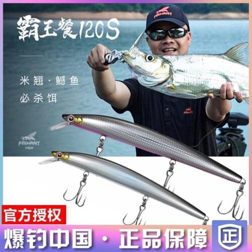FISHANT New Isca Artificial Long Sink Fishing Lure Wobbler 120mm 14.5g Dive Depth 0.5-0.8M Minnow Hard Bait Swimbait Esfishing