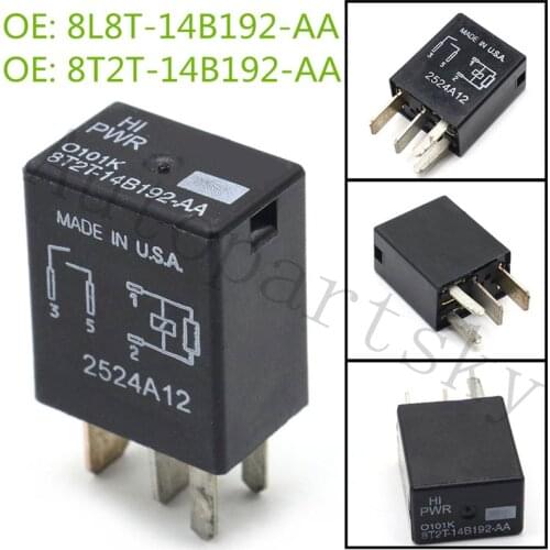 New PWR Relay For Ford 8L8T-14B192-AA 8T2T-14B192-AA 8L8T14B192AA 2291A13 8T2T14B192AA Auto Replacement Repair Accessories Parts