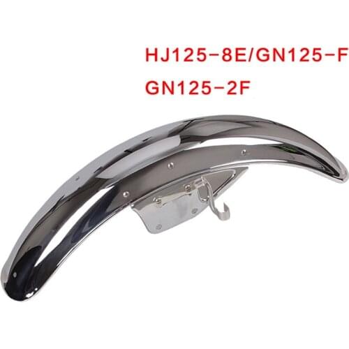 Motorcycle Front Wheel Steel Mudguard Fender For Haojue Suzuki GN 125 GN125H GN125F/2F HJ125-8E 125cc Polished Metal Material