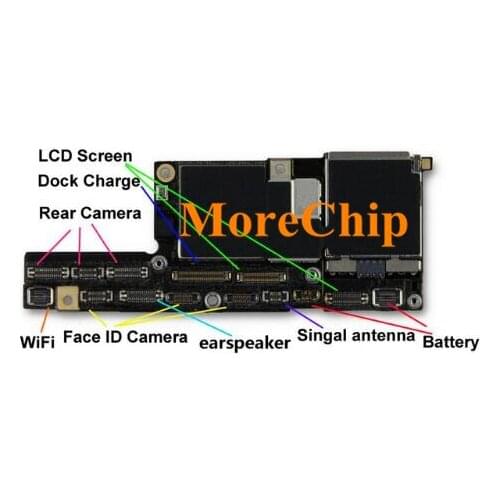FPC Connector For iPhone X LCD/Touch/Charger Dock/Rear Camera/Front Face ID/Wifi/Earpiece/Signal Antenna/Battery/Switch/3D 13PCS