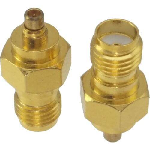 SMA female jack to MMCX male plug RF coaxial adapter connector