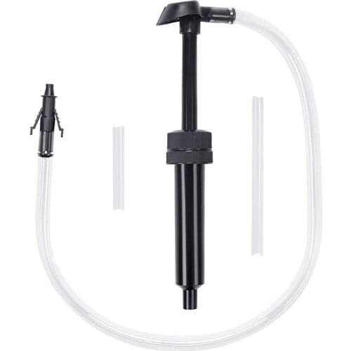 TiOODRE Fuel Oil Hand Siphon Pump Manual Hand Transfer Petrol Liquid Fluid Pump Practical Car Manual Hand Gas Oil Liquid Syphon