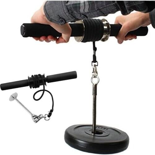 Forearm Trainer Wrist Hand Grip Muscle Strength Training Bodybuilding Gym Fitness Workout Rope Roller Portable Equipment