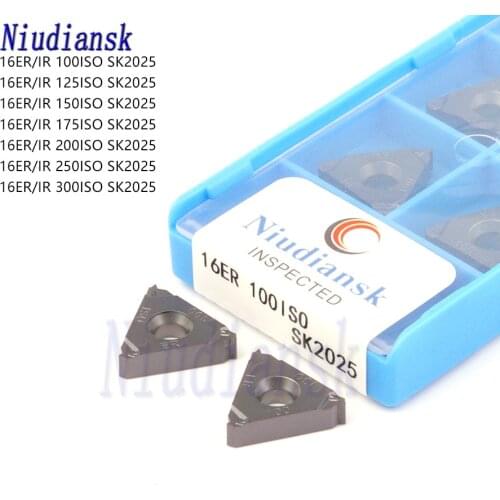 16ER 100ISO 125ISO 150ISO 175ISO 200ISO 250ISO 300ISO SK2025 Carbide Alloy Inserts CNC Lathe Tools 16IR Threaded Turning Blades