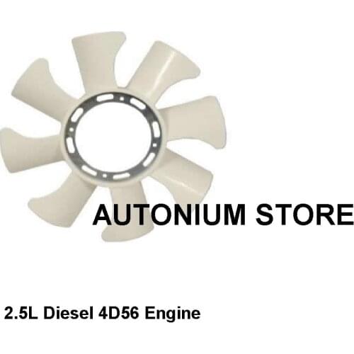 1 Pc Engine Radiator Cooling Fan 8 Blade for Mitsubishi L200 STRADA 2.5L 4D56 Engine MD165631