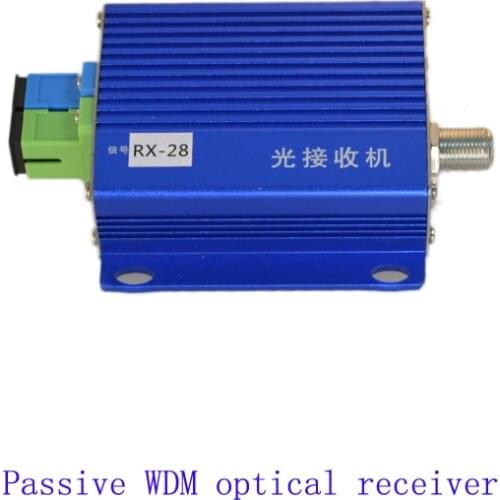 Wave steel Sc passive optical receiver built-in WDM wavelength division multiplexer cable TV optical receiver FTTH user type