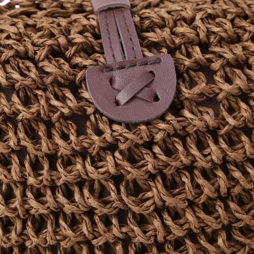 Women Handbag Shoulder Bag Straw Weave Tote Purse Lady Beach Hobo Bag Crossbody