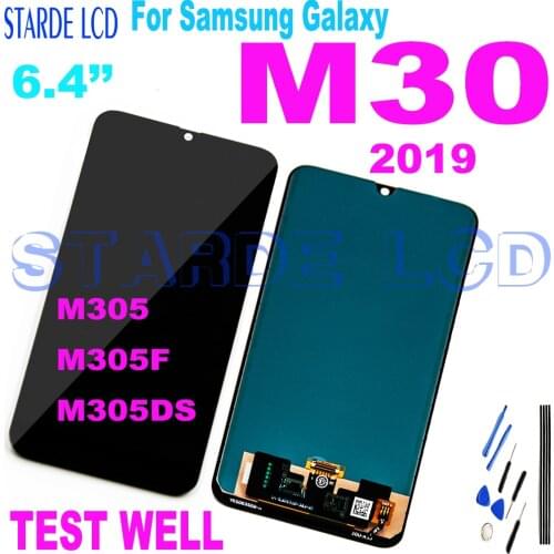 6.4'' LCD For Samsung Galaxy M30 2019 M30 M305 M305F M305DS LCD Display Touch Screen Digitizer Assembly Replacment Parts