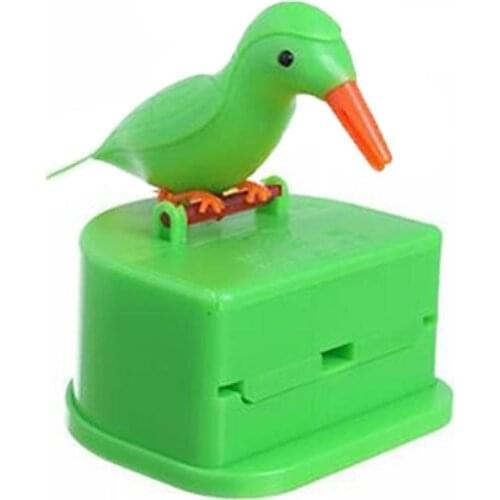 1pc European Smart Toothpick Color Box Automatic Bird Holder Toothpick Cute Toothpick Fashion Press Boxs Automatic Creative N7P6
