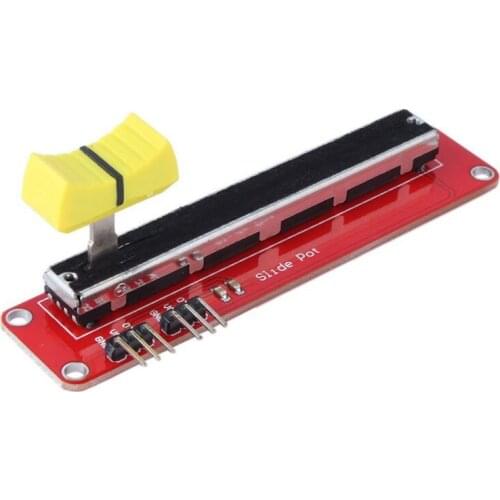 10K Logarithmic Slide Potentiometer Log Slide Pot Potentiometer Module Dual Output For Arduino AVR Electronic Block Red