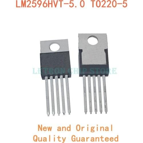 10PCS LM2596HVT-5.0 TO220 LM2596HVT-5V TO-220 2596HVT-5.0 2596HVT-5V TO-220-5 original and new IC Chipset