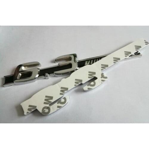 2Pcs Car Stickers JDM Style Metal New Car Chrome Badge Emblem For 6.3 AMG Logo AMG Stickers For Mercedes Benz S63 E63 CL63 C63