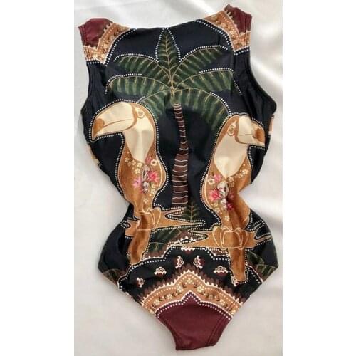 2021 Sexy Women One-Piece Swimsuit Swimwear Female Halter Brazilian Bather Bathing Suits Bodysuit Backless Monokini Beachwear