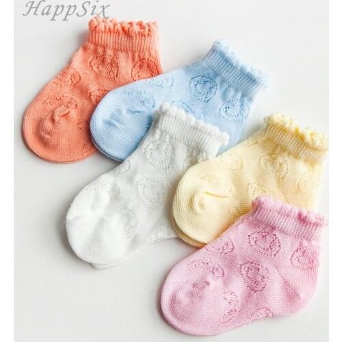 5pieces/lot Baby Socks 75%cotton 2018 New Product Summer Thin Children Girl Socks Baby Boy Socks infantile Newborn