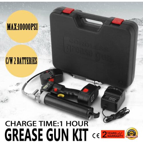 18V VOLT BATTERY ELECTRIC GREASE GUN - CORDLESS RECHARGEABLE INDUSTRIAL QUALITY