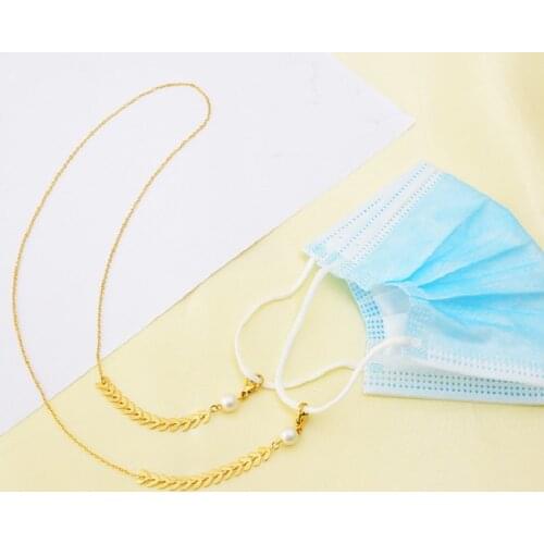 Stainless steel Eye Glasses Sunglasses Spectacles Eyewear Flower Eye Chain Holder Rope Cord Lanyard Face Masking Necklace Holder