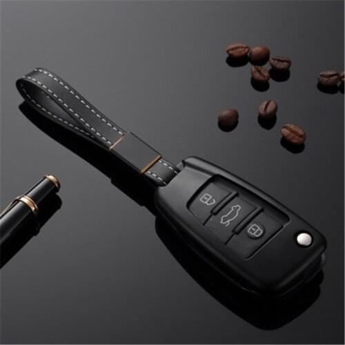 Car Key Case Cover holder For Audi A3 A4 B7 B6 B8 A6 C5 C6 Q5 Q7 A4L Car Styling Key Ring Shell