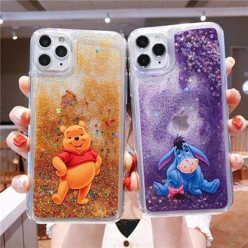 Disney Winnie The Pooh Phone Case for IPhone X / XS / XR / 11 / 12 / Pro / Cartoon Cute Style Anti-fall Silicone Case