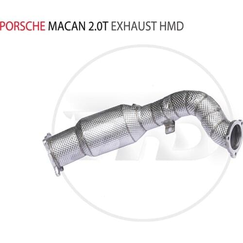HMD Exhaust Manifold Downpipe for Porsche Macan 2.0 T 3.0T Car Accessories With Catalytic converter Header intake manifolds