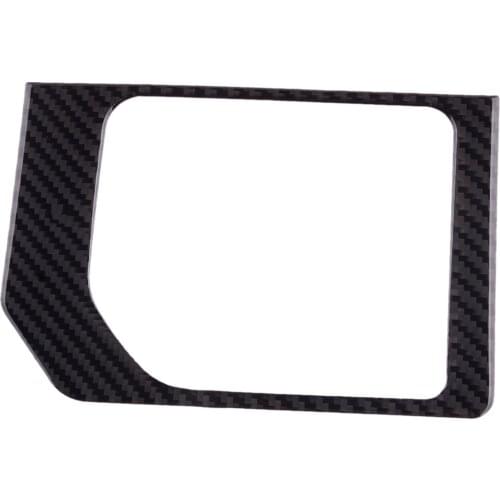 Carbon Fiber Gear Shift Box Panel Cover Trim Frame Fit for Toyota Tundra 2014 2015 2016 2017 2018 2019-2021 Left Hand Drive Only
