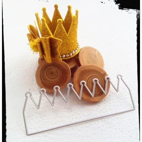 Birthday Crown Metal Cutting Die for Craft Dies Stencils Templates Scrapbooking Embossing Knife Mould Punch Making Cards Dies