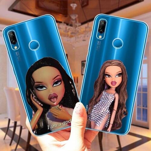 Cute Cartoon Doll Bratz Soft Cover For Huawei P40 Lite E P20 P30 Lite Pro Silicone Case For Capa Huawei Mate 10 20 Lite Pro