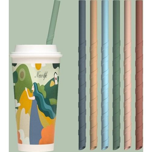 12 Colors Reusable Silicone Straws Food Grade Silicone Flexible Bent Straight Drinking Straws Party Bar Children Cup Accessory