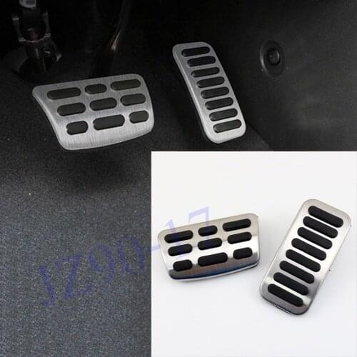 Non Slip Stainless Steel Gas Fuel Brake AT Pedal Pads Cover For Hyundai Elantra 2016 2017 2018 Accessories Car Styling