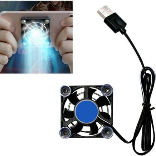 Black USB Cooling Pad Controller Tablet Portable Fan Holder Phone Cooler Rapid L29K
