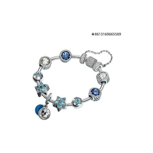 HERO 100% 925 Sterling Silver Original Reprint High Quality 1:1 Star Bracelet Plated With Logo