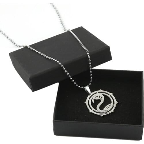 Game Escape From Tarkov Stainless Steel Pendant Necklace Snake BEAR USEC Choker Bead Necklaces Men Women Jewelry Gift with box