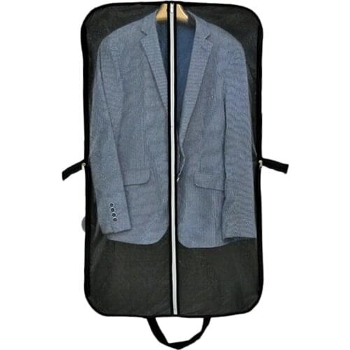 Portable Travel Garment Dust Cover with Zipper for Clothes Jacket Shirt Coat Suit Storage Protection Non-woven Fabric Bag FC76