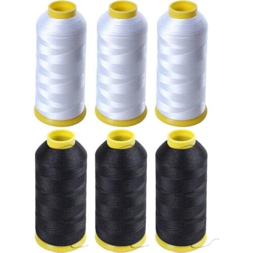 Stronger 5000M Cones Bobbin Thread Filament Polyester for Embroidery Machine 3 Pack Retail