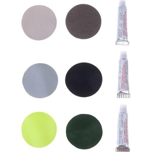 PVC Inflating Air Bed Boat Sofa Repair Perfect Seal 4Patches 2Glues Kit For Air Mattress Self-inflating Mat Repair 2 Set