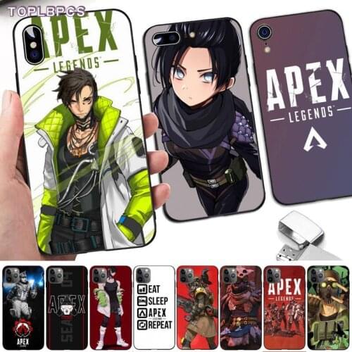 TOPLBPCS Apex Legends Bling Cute Phone Case for iPhone 8 7 6 6S Plus X 5 5S SE 2020 XR 11 pro XS MAX