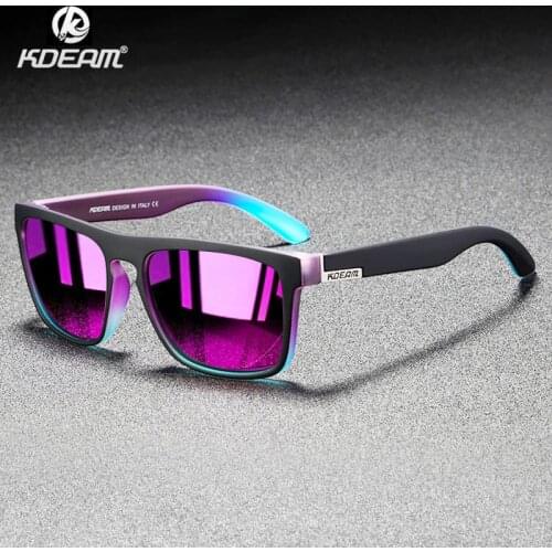 KDEAM Brand Square Polarized Sunglasses Men Women New Sport Style Fashion Photochromic Sun Glasses Night Vision Lens Goggles X28