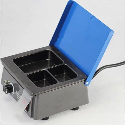 Dental Lab Dental Equipment 110V/220V 3-Well Corded Analog Wax Melting Dipping Heating Wax Pot Heater Melter Teeth