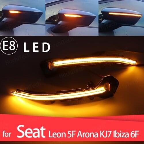 LED Dynamic Mirror Indicators Repeaters For SEAT LEON 3 III 5F ITV MOT Side Mirror Indicator Sequential Light