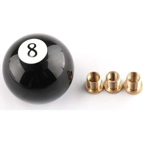 Universal Ball Billiard Round Manual Gear Shift Lever Shifter knob Black Shaped JDM 4 5 6 Speed