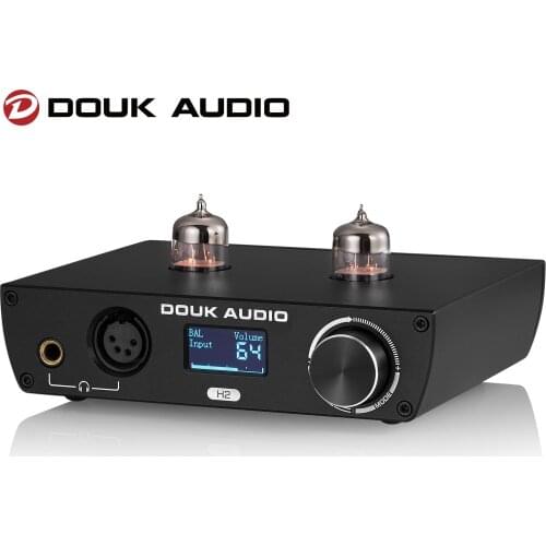 Douk Audio HiFi Vacuum Tube Balanced XLR Headphone Amplifier Home Desktop Stereo Audio Amp for High-impedance Headsets
