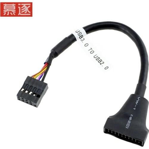 1/2/5 teile/satz USB 3,0 20 Pin Stecker auf USB 2,0 9 Pin Motherboard Weibliche Kabel USB konverter Adapter für cd-rom /floppy d