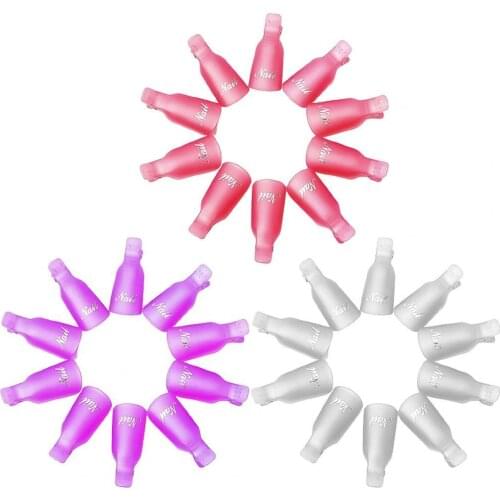 1 Set Clips Quick Removal Reusable Plastic Nail Remover Clips for Nail Care Accessories Nail Tool