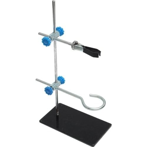 1Pcs 30Cm High Retort StandIron Stand with Clamp Clip Laboratory Ring Stand Equipment Lab School Education Supplies