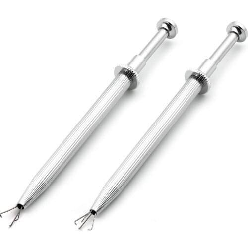 Diamond Holder Pick-up Tool Stainless Steel 4 Prongs Diamond Claw Tweezers Parts Beads Diamond Gems Prong