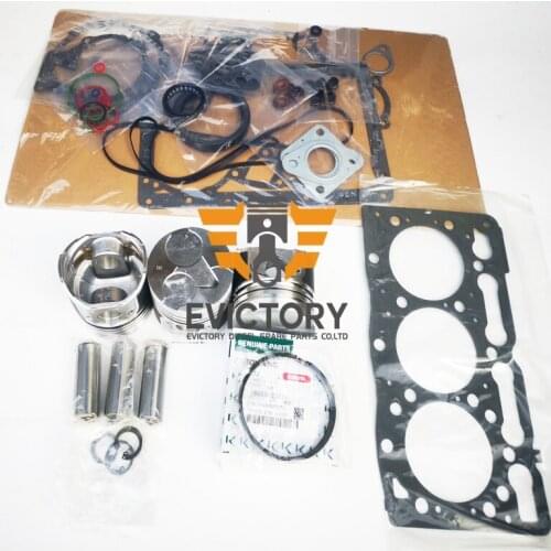 KUBOTA D1005 full overhaul rebuild kit with water&oil pump for bobcat sikd
