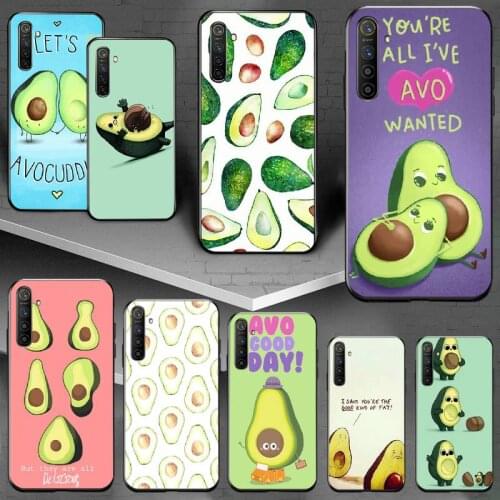 PENGHUWAN avocado Black Soft Shell Phone Case Capa For OPPO Realme 5 3 2 Pro F7 F9 F11 F3 RENO Cover